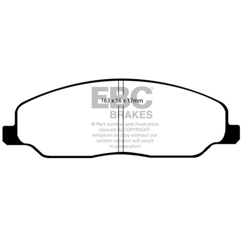 EBC 05-10 Ford Mustang 4.0 Bluestuff Front Brake Pads