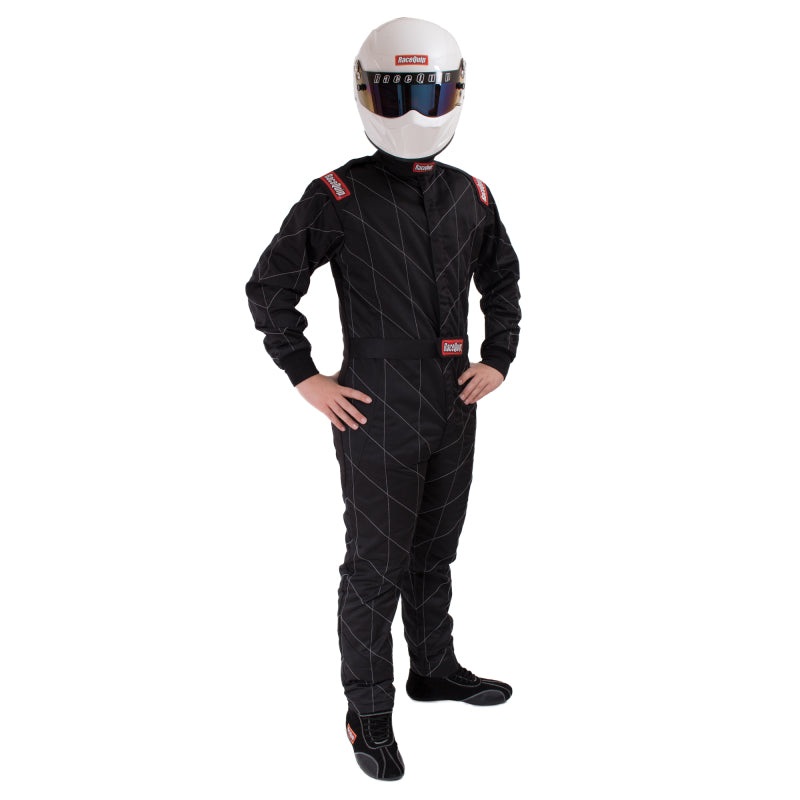 RaceQuip Black Chevron-5 Suit SFI-5 – Mtall