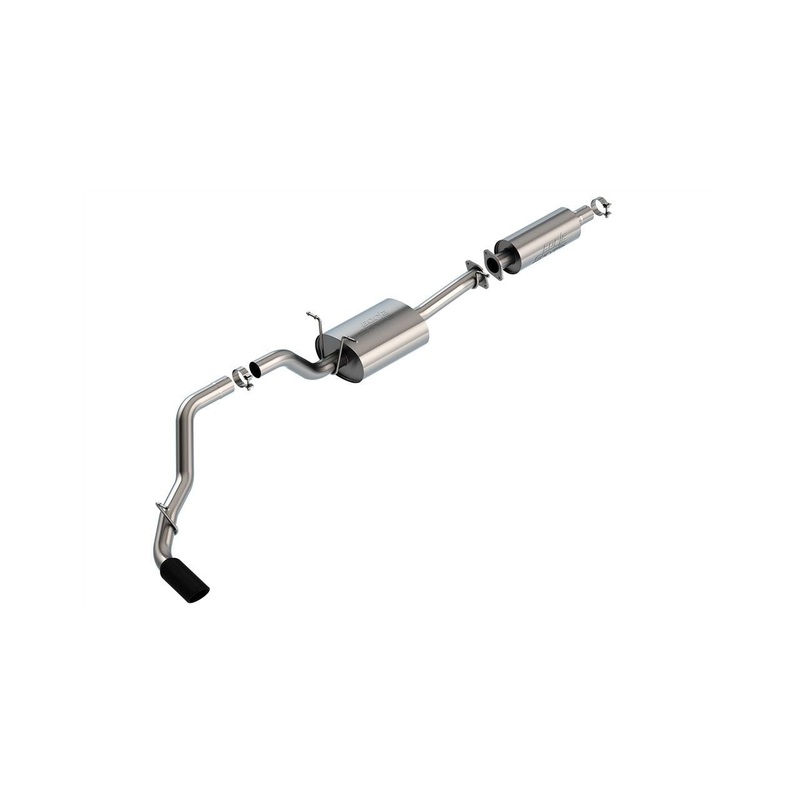 Borla 19-24 RAM 1500 3.6L V6 4DR 140.5/144.6/153.5 WB 3.0in S-Type Cat-Back Exhaust Black Chrome Tip
