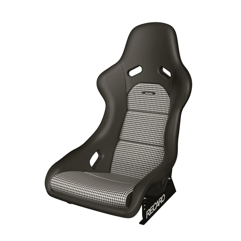 Recaro Classic Pole Position ABE Seat – Black Leather/Pepita Fabric