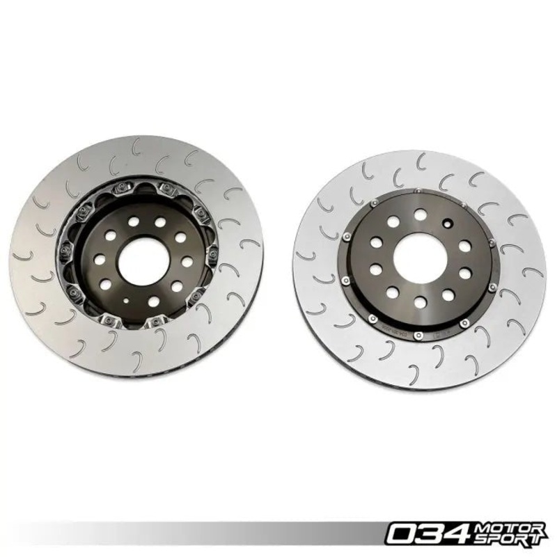 034Motorsport 2-Piece Floating Rear Brake Rotor Kit (310mm) – VW/Audi MQB/e