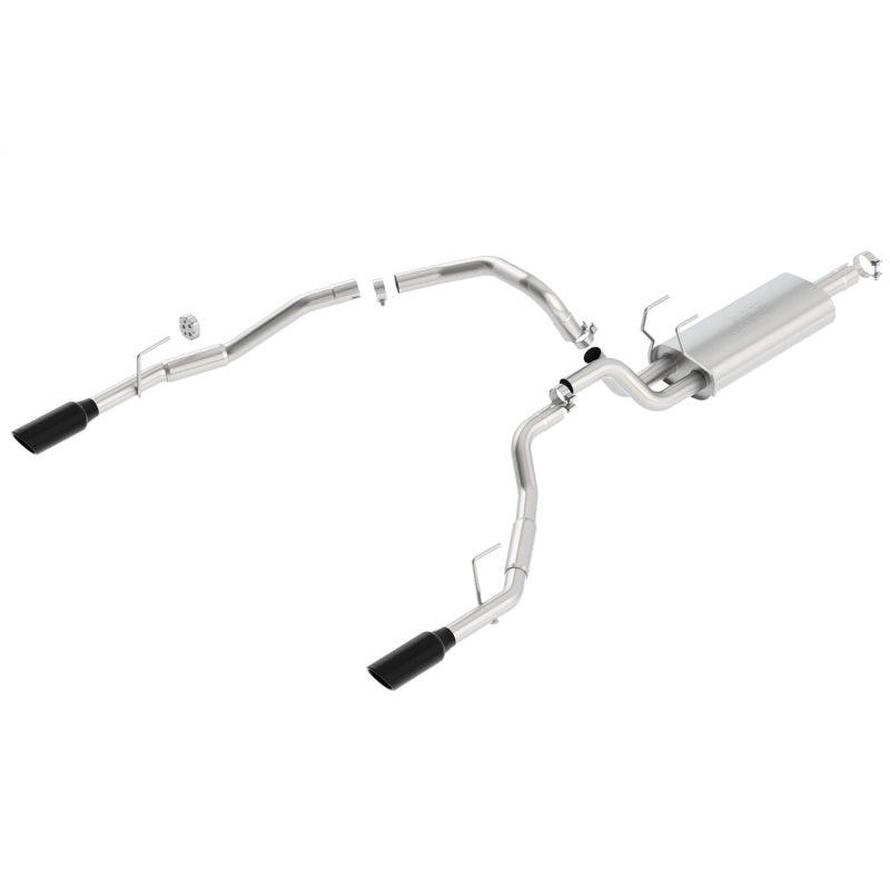 Borla 09-24 Dodge Ram 1500 5.7L V8 3in to Dual 2.5in Single Round Rolled Angle-Cut S-type Exhaust