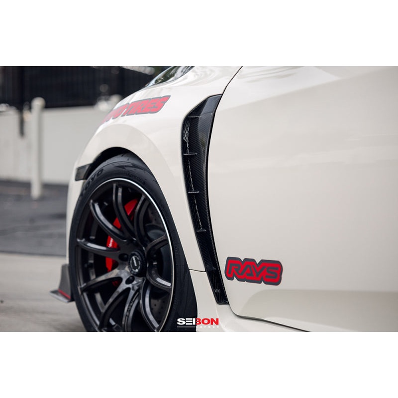 SEIBON Carbon Fiber Fender Ducts – 17-21 Honda Civic Type R (FK8)