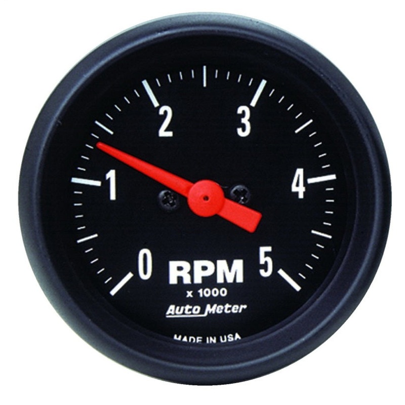 Autometer Z-Series 52mm 5000RPM In-Dash Tachometer Universal | 2697