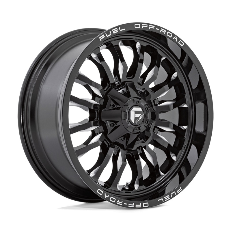 Fuel Wheels D795 ARC 20″ 8×180 Gloss Black Milled