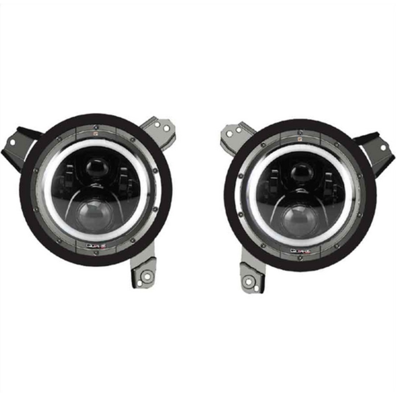 Jeep Wrangler JL / Gladiator 9″ Quake LED Tempest Series HD Headlights
