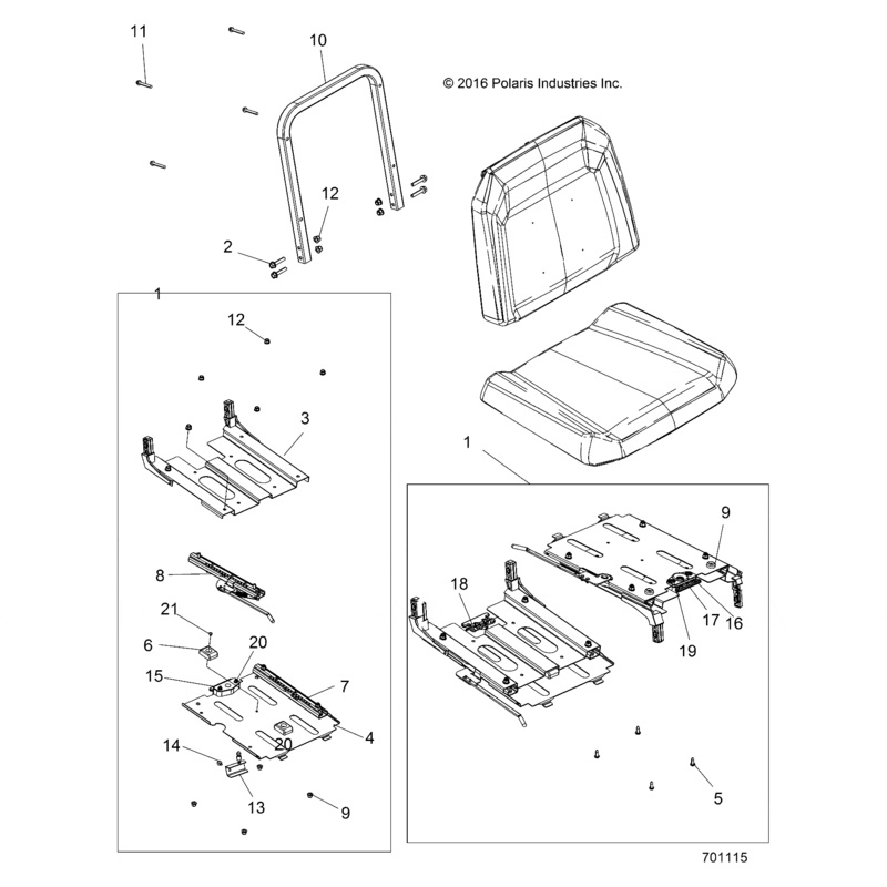 Weld-Seat,Retaining Pin,Blk by Polaris
