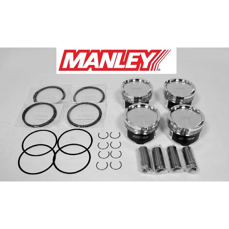 Manley PLATINUM SERIES Forged Pistons 4G63T 7-bolt Evo 4-9 86mm +1.0mm -8 cc 10.5:1 94mm Stroker