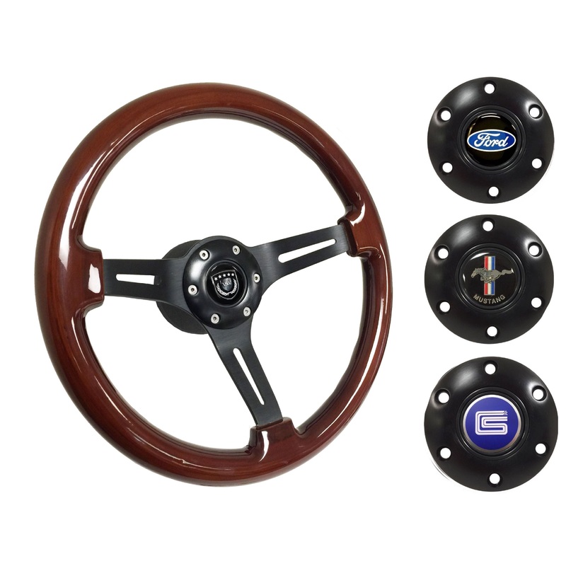 1964.5 Ford Mustang Steering Wheel Kit | Walnut Wood