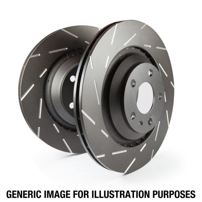 EBC 16-18 Ford Focus RS USR Backdash Sport Slotted Vented Front Rotors