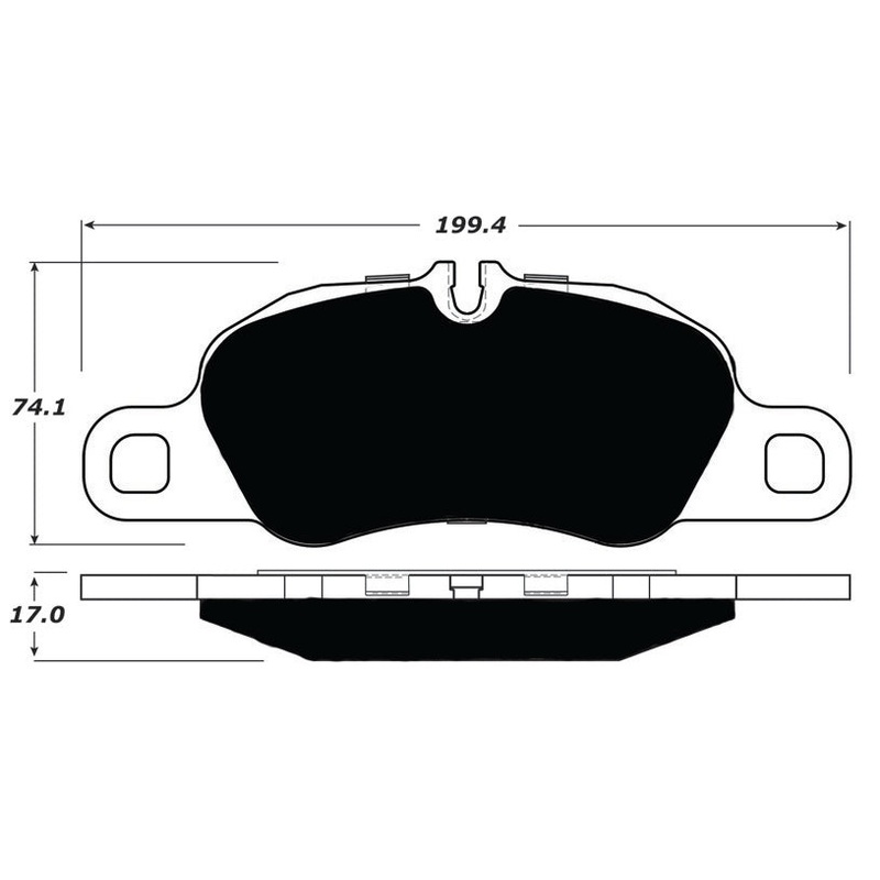 Porterfield Brake Pads for 2016 PORSCHE CAYMAN w/Iron Discs