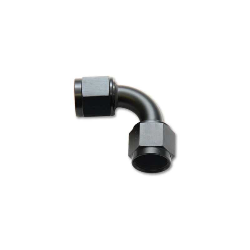 Vibrant -4AN Female 90 Degree Union Adapter (AN to AN) – Anodized Black Only