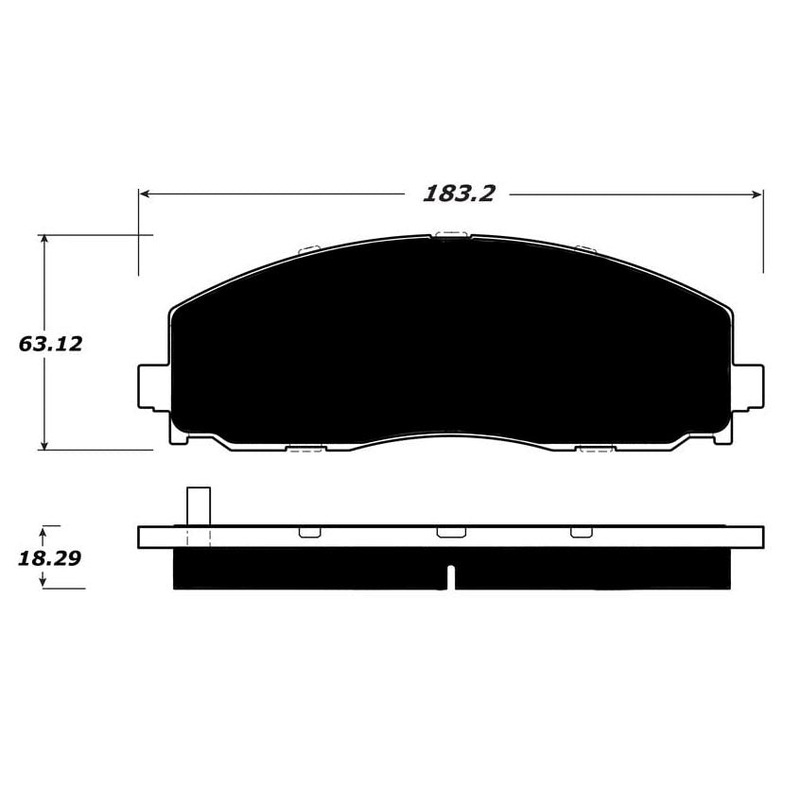 Porterfield Brake Pads for 2017 DODGE JOURNEY