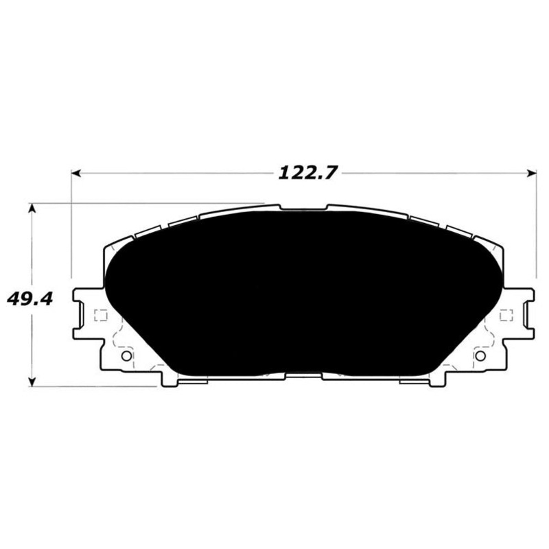Porterfield Brake Pads for 2017 TOYOTA PRIUS C