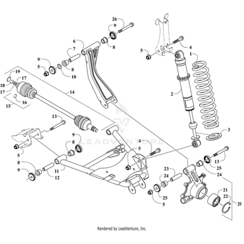 A-Arm – Rear – Lower Right (Inc. 8-9 And 12) by Arctic Cat