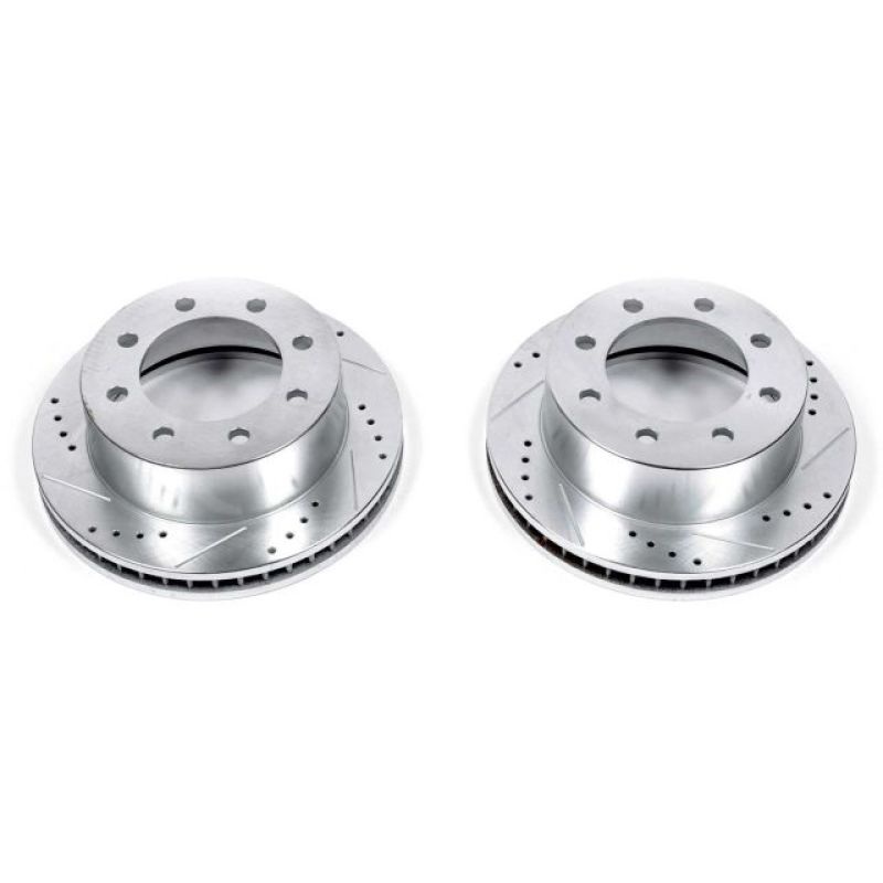 Power Stop 00-02 Dodge Ram 2500 Front Evolution Drilled & Slotted Rotors – Pair