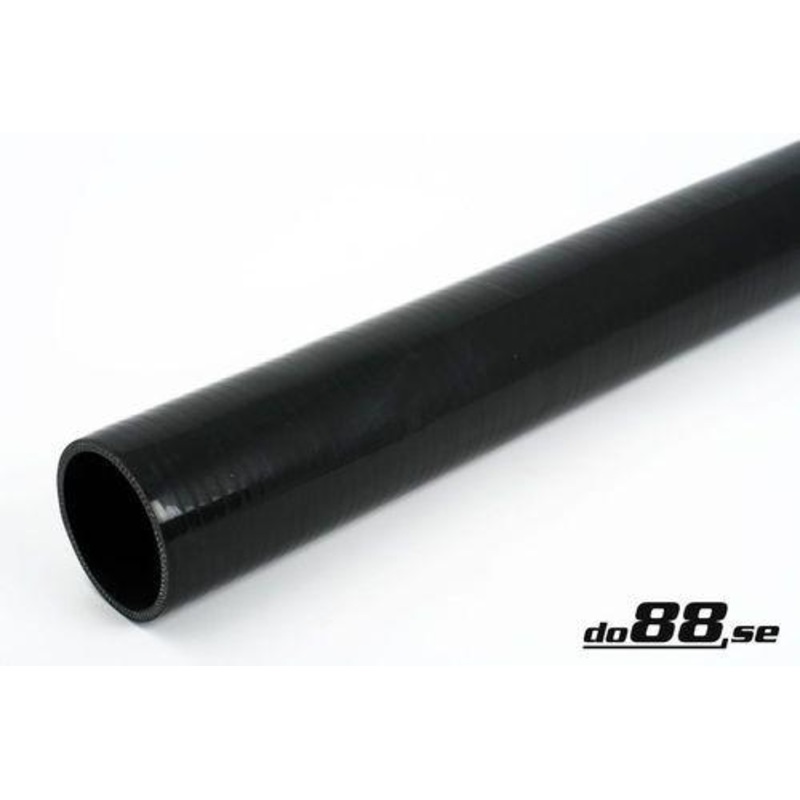 Silicone Hose Black straight length 3” (76mm)