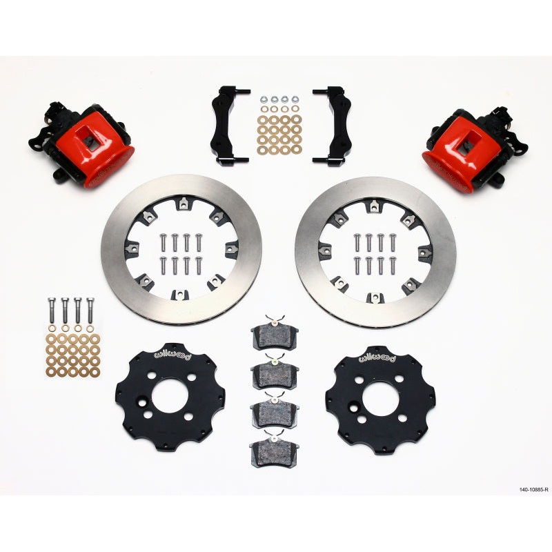 Wilwood Combination Parking Brake Rear Kit 11.75in Red Mini Cooper