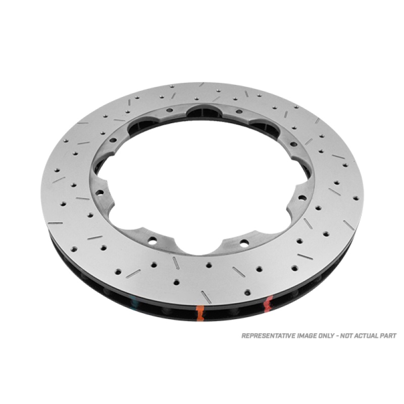 DBA 08-12 Nissan Pathfinder 5.6L Front 5000 Series Drilled & Slotted Ring
