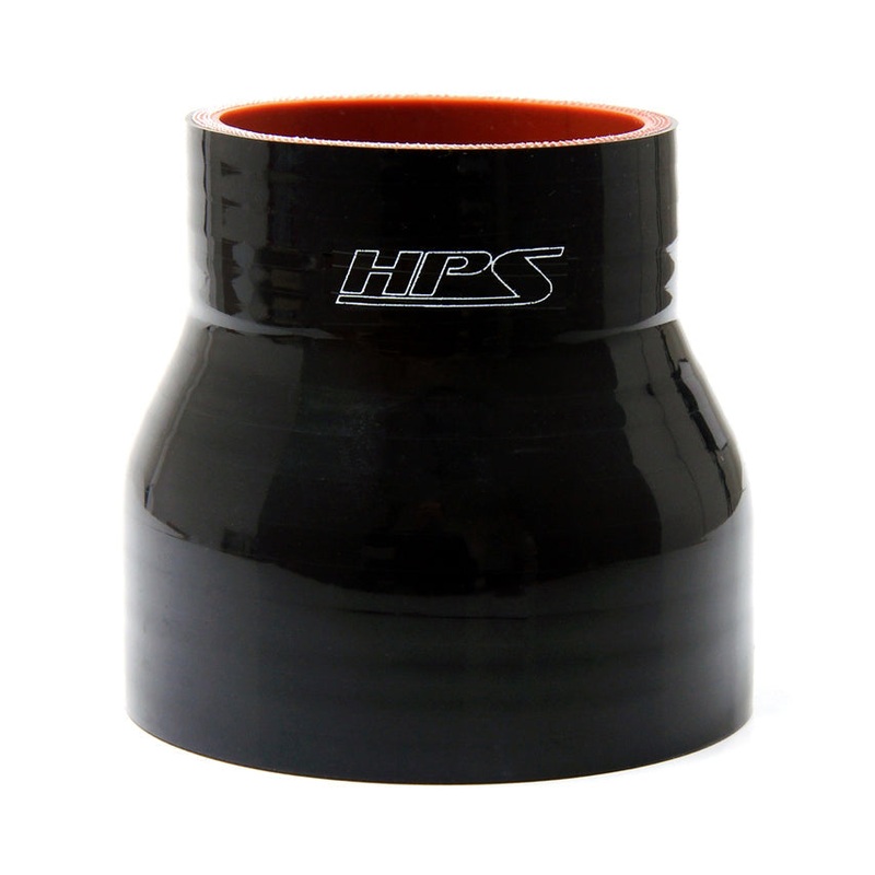 HPS 3-1/2″ – 4″ 4-ply Reinforced Silicone Straight Coupler Hose | Universal (HTSR-350-400-BLK)
