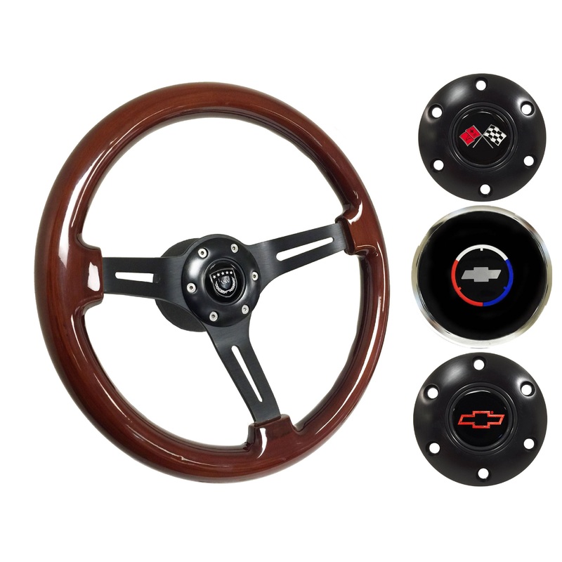 1962-68 Chevy Nova Steering Wheel Kit | Walnut Wood | ST3027