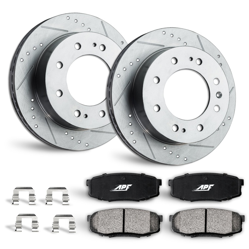 APF Front Brake Kit Rotors and Pads for GMC Savana 3500 2003-2020