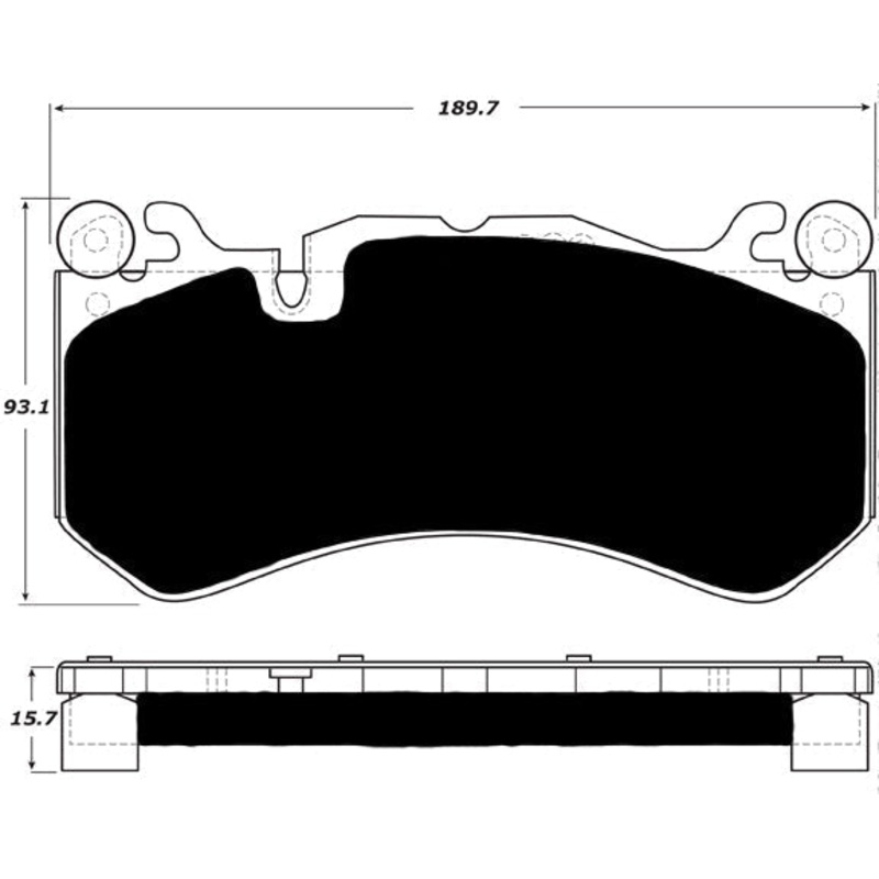 Porterfield Brake Pads for 2017 AUDI RS7 – w/Iron Discs