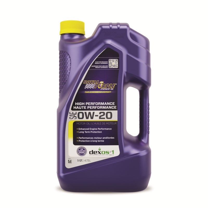 Royal Purple Synthetic High Performance 0W-20 Motor Oil (Canada) – 5 Quart