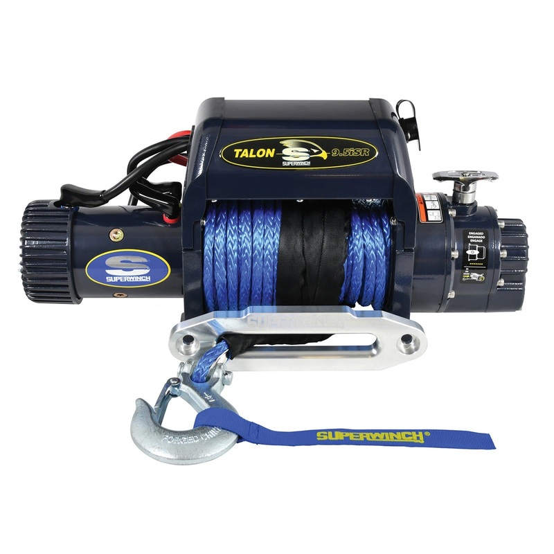 Superwinch 9500 LBS Integrated 12 VDC 3/8in x 80ft Synthetic Rope Talon 9.5iSR Winch
