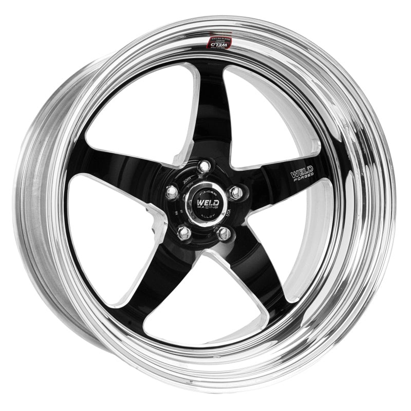 Weld S71 20×17.5 / 5×4.75 BP / 7.8in. BS Black Wheel (High Pad) – Non-Beadlock