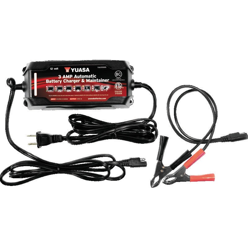 Yuasa 3 Amp Charger & Maintainer – 12V