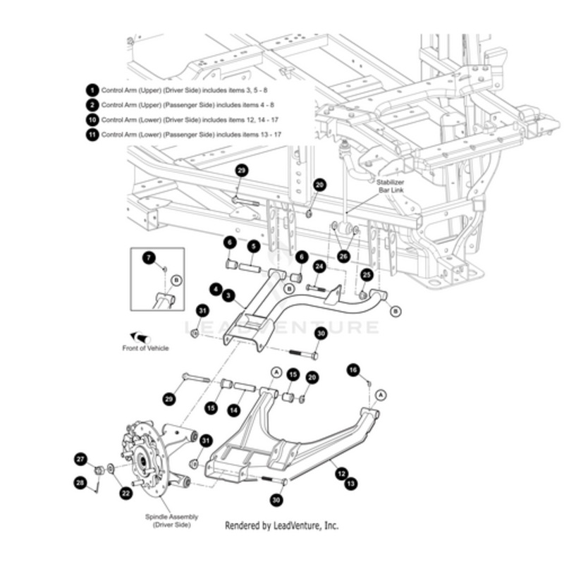 A-Arm – Rear Lower Left Bal Brz-Weld (For Havoc X Models Only) by Arctic Cat
