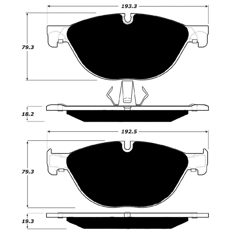 Porterfield Brake Pads for 2010 BMW 750 Series