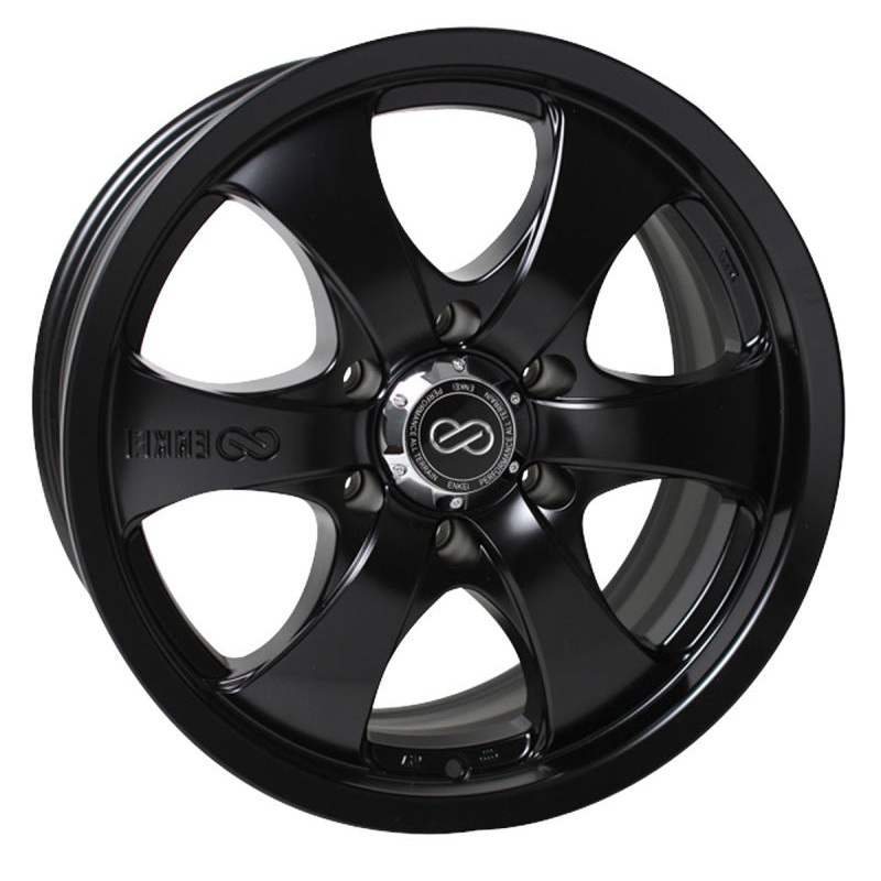 Enkei M6 Universal Truck & SUV 20×9 20mm Offset 6×139.7 Bolt Pattern 108.5mm Bore Black Wheel