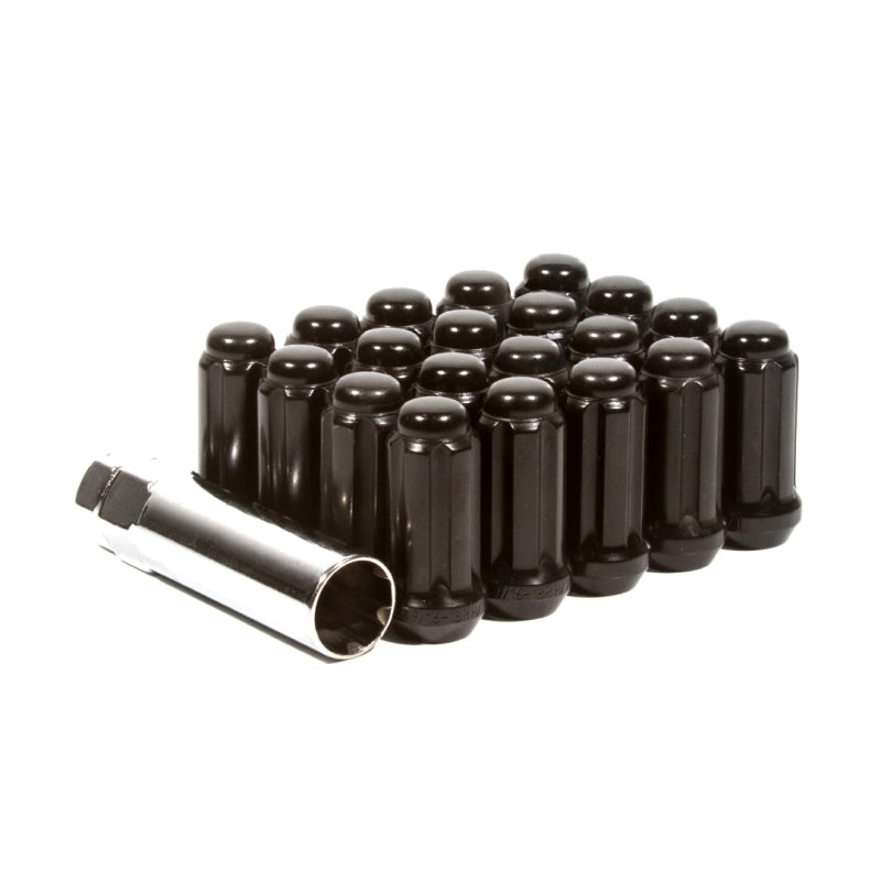 Method Lug Nut Kit – Extended Thread Spline – 12×1.5 – 6 Lug Kit – Black