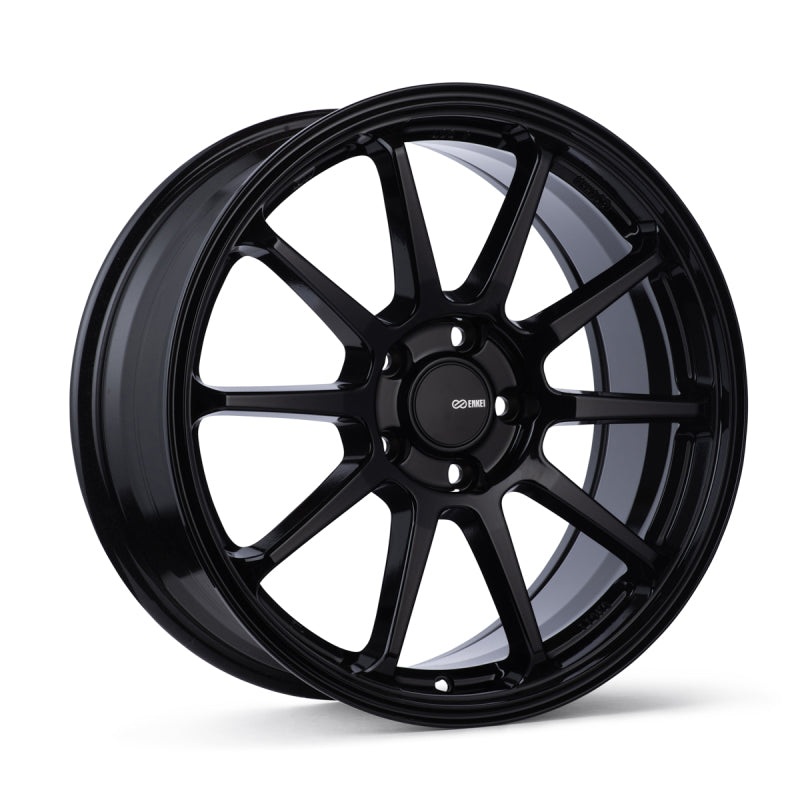 Enkei PX-10 17×7.5 5×100 45mm Offset 72.6mm Bore Gloss Black Wheel