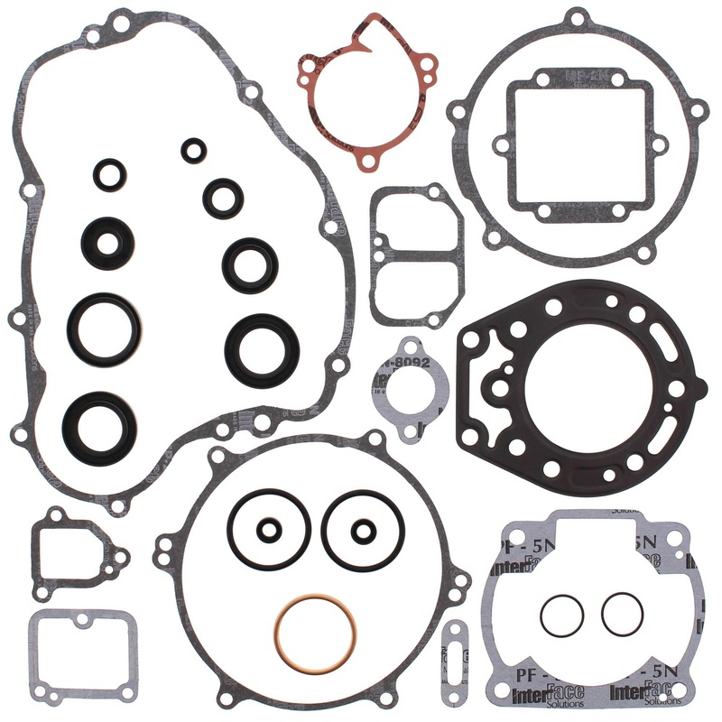 Vertex 811445 Gaskets 97-05 Kawasaki KDX220 Complete Gasket Kit w/ Oil Seals