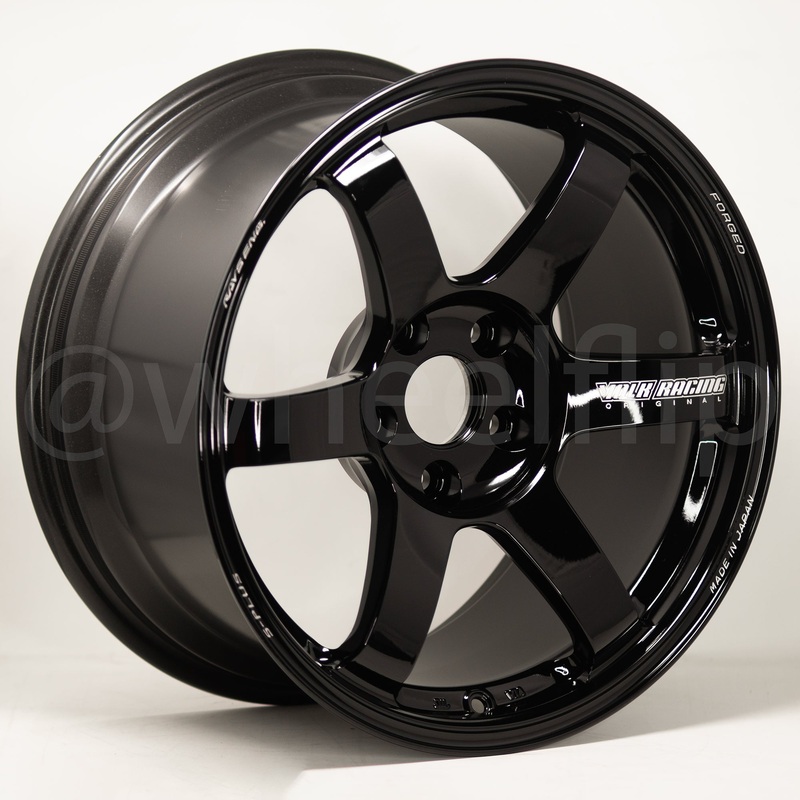 Volk Racing TE37 Saga S-Plus 17×9 +22 5×114.3 Black (SET)