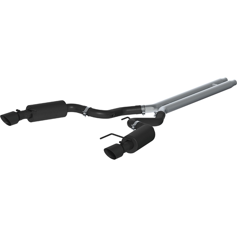 MBRP 3-Inch Street Dual Exit Cat-Back Exhaust w/ Black Tips | 2015 – 2017 Ford Mustang GT (S7239BLK)