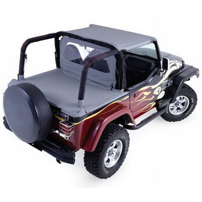Rampage 1992-1995 Jeep Wrangler(YJ) Cab Soft Top And Tonneau Cover – Black Denim