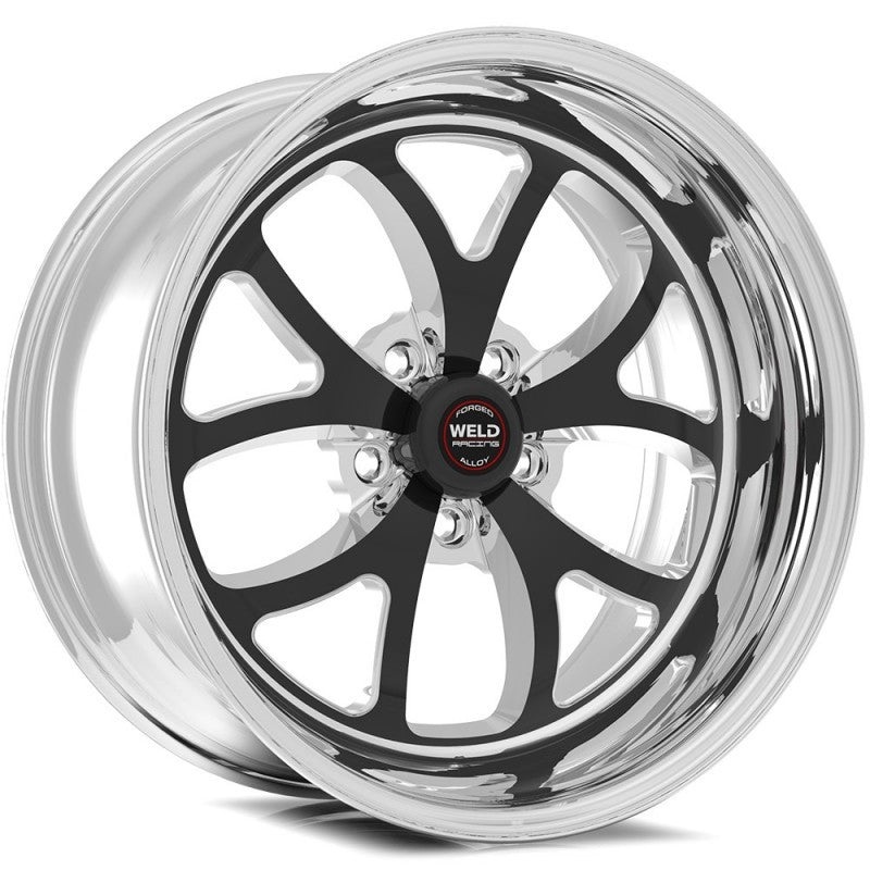 Weld S76 20×9.0 / 5×5 BP / 5.75in. BS Black Wheel (High Pad) – Non-Beadlock