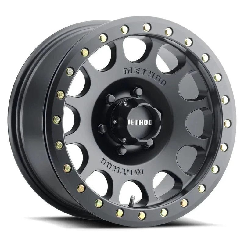 Method Race Wheels MR105 Beadlock 17″ 5×127 Matte Black w/ Zinc Hardware Kit