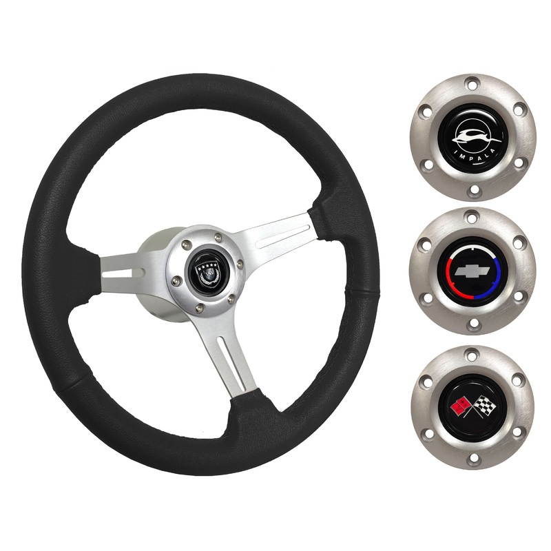 1969-85 Impala Steering Wheel Kit | Black Leather | ST3014BLK