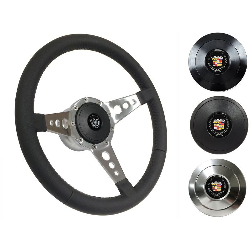 1969-89 Cadillac Steering Wheel Kit | Black Leather | ST3056