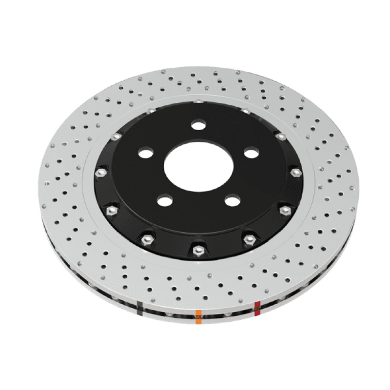 DBA 13-16 Cadillac CTS V Front Right 5000 Series 2-Piece Drilled Rotor w/Black Hat