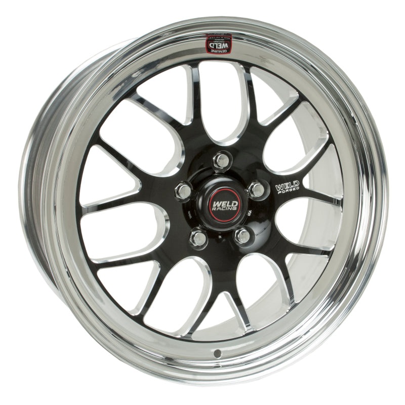 Weld S77 18×9 / 5×4.5 BP / 6.7in. BS Black Wheel (Medium Pad) – Non-Beadlock