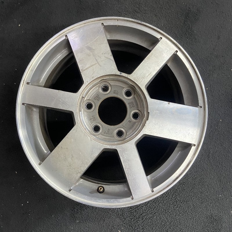 17″ ENVOY 04-07 17×7 aluminum 6 spoke brushed opt N75 2 types of spokes Original OEM Wheel Rim