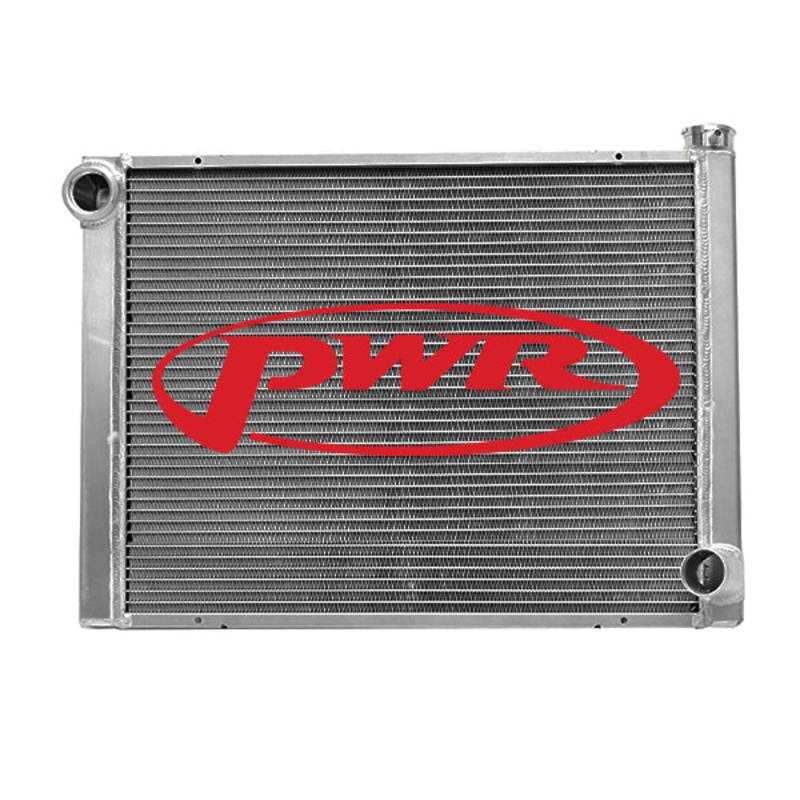 PWR – 42mm Universal Performance Radiator (PWR Open 31 x 19) -20 AN Port Inlet, 1-3/4 Low Outlet