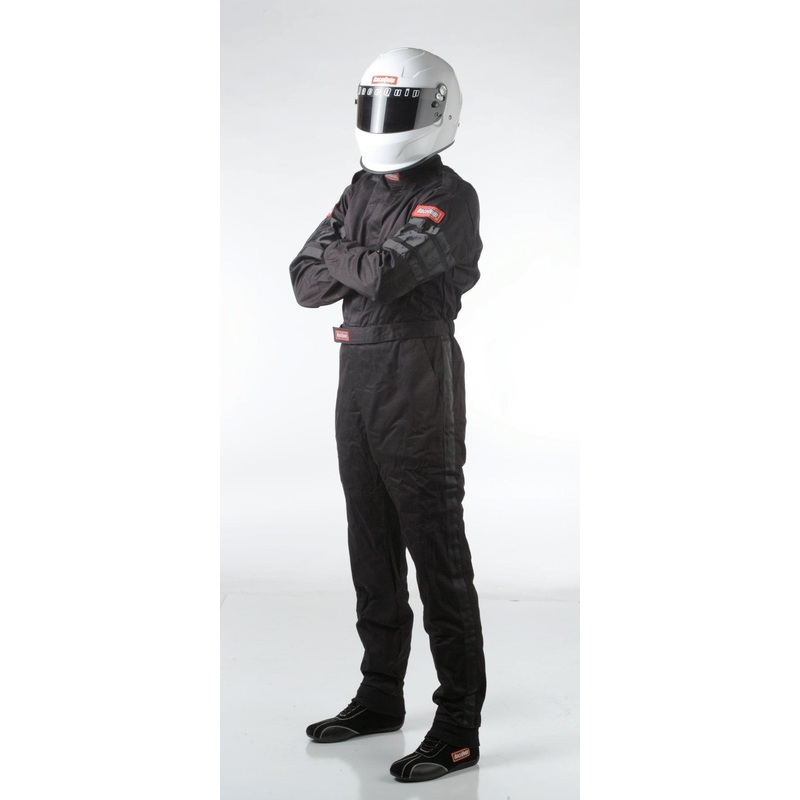RaceQuip Black SFI-1 1-L Suit – 3XL
