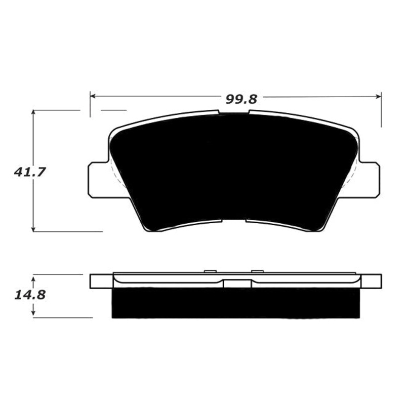 Porterfield Brake Pads for 2016 KIA FORTE SX